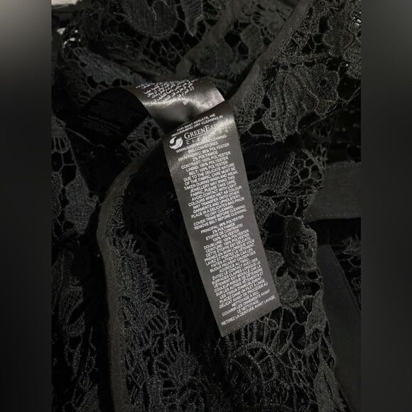 Self-Portrait Button-Up Laced Midi Dress size 2 - Picture 15 of 15